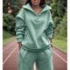 Women's Tracksuit Sweatsuit Mesh 2 Piece Casual Long Sleeve Cotton Breathable Quick Dry Moisture Wicking Gym Workout Running Jogging Sportswear Activewear Solid Colored Pink Green Khaki