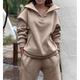 Women's Tracksuit Sweatsuit Mesh 2 Piece Casual Long Sleeve Cotton Breathable Quick Dry Moisture Wicking Gym Workout Running Jogging Sportswear Activewear Solid Colored Pink Green Khaki