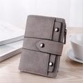 Women New PU Leather Rivet Short Wallet Zipper Coin Card Holder Female Coin Clutch Wallets Purse Money Bag