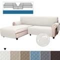 Sofa Slipcover L Shape Sofa Cover Sectional Couch Cover Chaise Lounge Slip Cover Reversible Sofa Cover Furniture Protector Cover for Pets Kids Children Dog Cat