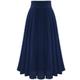 Women's Skirt Swing Work Skirts Long Skirt Maxi Skirts Pleated Patchwork Solid Colored Office / Career Autumn / Fall Polyester Chiffon Satin Elegant Basic Summer Black Pink Blue Green