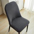 Chair Cover White Grey For Dining Shell Chair Washable Removable Chair Cover Party Home Hotel Slipcover Seat Cover Dining Chair