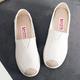Women's Flats Slip-Ons Comfort Shoes Daily Striped Flat Heel Round Toe Casual Sweet Canvas Loafer cherry Bear star