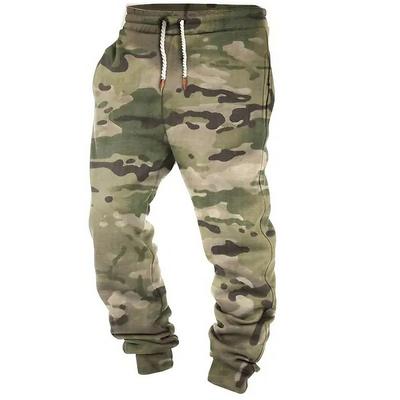 Camouflage Camo / Camouflage Casual Men's 3D Print Sweatpants Joggers Pants Trousers Outdoor Street Casual Daily Polyester Green Khaki Gray S M L Mid Waist Elasticity Pants