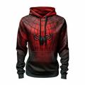 Halloween Spider: No Way Home Mens Graphic Hoodie Spiders Web Fashion Daily Basic 3D Print Pullover Sports Outdoor Holiday Vacation Hoodies #1 #2 #3 Hooded Front Pocket Spider Red Cotton