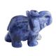 Amethyst Elephant Crystals Decor Healing Crystal Pocket Polished Figurine Natural Stone Statue Cute Purple Hand-Carved Gemstone Sculpture Office Room Desk Meditation Spiritual Gift Women Men