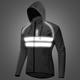 WOSAWE Men's Windbreaker Cycling Jersey Reflective Cycling Jacket Winter High Visibility Windproof Cycling Breathable Bike Jacket Tracksuit Mountain Bike MTB Road Bike Cycling City Bike Cycling