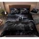 3D Wolf Print Duvet Cover Bedding Sets Comforter Cover with 1 Duvet Cover or Coverlet,1Sheet,2 Pillowcases for Double/Queen/King(1 Pillowcase for Twin/Single)