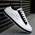 Men's Sneakers Comfort Loafers Walking Vintage Casual Outdoor Daily PU Warm Height Increasing Comfortable Lace-up Black / White White / Green White Red Winter