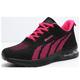 Women's Sneakers Running Shoes Athletic Non-slip Air Cushion Cushioning Breathable Lightweight Soft Running Jogging Rubber Knit Summer Spring Pink Black White Black Red Grey