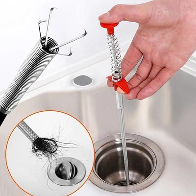 Retractable Claw Stick, Drain Snake, Drain Hair Clog Remover For Drains, Sink, Toilet Clean Dryer Vents, 60cm/23.62in