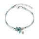 Anklet Fashion European Boho Women's Body Jewelry For Holiday Beach Beads Resin Starfish Blue 1 PC