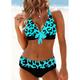 Women's Swimwear Bikini Plus Size Swimsuit 2 Piece Printing Ombre Leopard Push Up Summer Bathing Suits