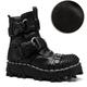 Men's Women Boots Biker boots Motorcycle Boots Work Boots Handmade Shoes Hiking Walking Vintage Casual Outdoor Daily Leather Warm Height Increasing Comfortable Booties / Ankle Boots Lace-up Black