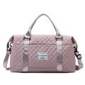 Men's Women's Handbag Crossbody Bag Shoulder Bag Gym Bag Duffle Bag Oxford Cloth Outdoor Daily Holiday Zipper Large Capacity Waterproof Lightweight Solid Color Quilted Peach pollen Crescent White
