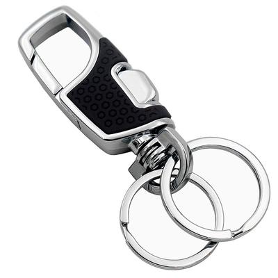 Key Chain with 2 Extra Key Rings and Gift Box Heavy Duty Car Keychain Zinc Alloy for Men and Women 1PCS