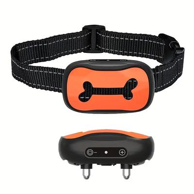 1pc Smart Ultrasonic Anti-barking Device Rechargeable Automatic Dog Training Collar Anti-barking Collar