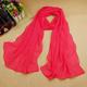 Women's Chiffon Scarf Dailywear Daily Date Red Pink Scarf Pure Color / Basic / Fall / Winter / Spring