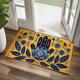 Painting Hamsa Hand Doormat Non-Slip Oil Proof Rug Indoor Outdoor Mat Bedroom Decor Bathroom Mat Entrance Rug Door Mat