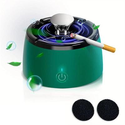 Air Purifier Multifunctional Negative Ion Smokeless Ashtray Air Purifier Ashtray With Filter Gift Ashtray For Home Living Room USB Charging Recommended For Smokers