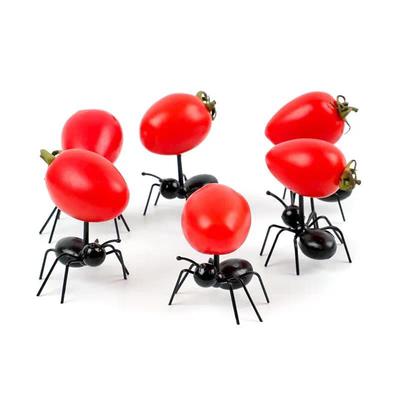 12pcs Ants Food Fruit Picks Decoration Ant Shape Forks Snack Cake Dessert Tableware For Home Kitchen Party Dinner Fruit Pick for Restaurants/Cafe