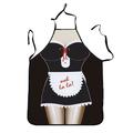 Cosplay Chef Apron For Women and Men, Kitchen Cooking Apron, Personalised Gardening Apron with Long Ties Neck Strap BBQ Drawing Crafting Aprons