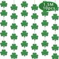 St Patricks Day Decorations Kit, 26pcs Felt Shamrock LUCKY Banner, Including Letter Banner, Swirls, Lucky Green Clover Cupcake Toppers, for St Patricks Day