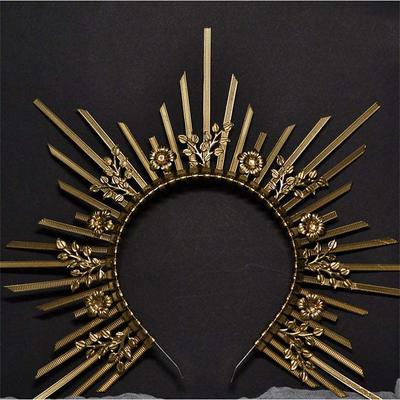 Goddess Crown Zipper Hair Hoop Carnival Headwear