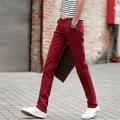 Men's Trousers Chinos Casual Pants Jogger Pants Front Pocket Plain Comfort Breathable Formal Business Classic Smart Casual Wine Red Royal Blue