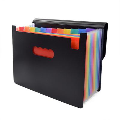 1pc 13-layer Transparent Minimalist Folder Expanding File Folder, Back to School Gift