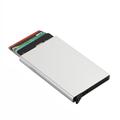 Aluminum Card Holder ID RFID Credit Card Holder Automatic Pop-up Bank Card Box Smart Quick Release Women Wallet Mini Car Package