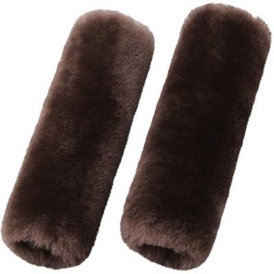 Authentic Sheepskin Car Seat Belt Pad 2 Pack Soft Seat belt cover for Shoulder Pad Neck Cushion Protector Car Accessories by Genuine Natural Merino Wool