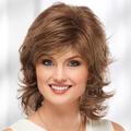 Phoebe WhisperLite Wig Flirty Mid-Length Wig with Face-Framing Fringe and Soft Waves / Multi-Tonal Shades of Blonde Silver Brown and Red