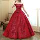 Ball Gown Party Dress Quinceanera Dresses Princess Dress Performance Quinceanera Floor Length Sleeveless Off Shoulder Polyester with Crystals Appliques 2024