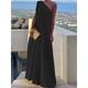 Women's White Dress Casual Dress Swing Dress Long Dress Maxi Dress Patchwork Date Vacation Elegant Streetwear One Shoulder Sleeveless Black White Green Color