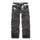 Men's Cargo Pants Cargo Trousers Pocket Plain Comfort Breathable Outdoor Daily Going out 100% Cotton Fashion Casual Gray Green Yellow camouflage