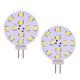 2pcs 2W G4 LED Light 12V 24V AC/DC 12 leds SMD 2835 White Warm White for Range Hood Light Cocina RV Boat Ceiling Cabinet Lamp