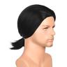 70s Wig Short Straight Black Wig for Men Pulp Fiction Wig Cosplay Party Halloween Wigs