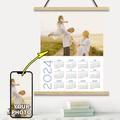 2024 Calendar Custom Wall Art Canvas PrintsPoster with Hangers Wall Hanging Customable Wall Art Canvas Prints - Holiday Modern Art Prints Personalized Valentine Gift Custom Made