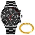 DEYROS Watches for Men Business Luxury Stainless Steel Quartz Wristwatch Fashion Men Sports Bracelet Luminous Clock Watch