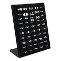 Velvet Display Case Jewelry Ring Displays Stand Board Holder Storage Box Plate Organizer