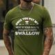 Once You Put My Meat In Your Mouth 'Re Going To Swallow T-Shirt Mens 3D Shirt For Barbecue Black Summer Cotton Letter Tee Casual Style Men'S Graphic Blend Sports Lightweight Short