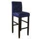 Velvet Bar Stool Covers Stretch, Soft Non Slip Height Stool Covers with Elastic Bottom Removable Washable High Seat Chair Protectors for Dining Room Kitchen Barstool