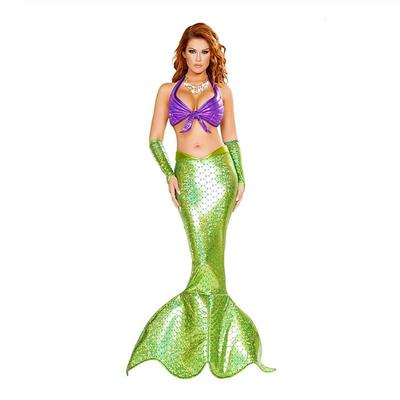 The Little Mermaid Mermaid Dress Cosplay Costume Outfits Adults' Women's Mermaid and Trumpet Gown Slip Cosplay Costume Halloween Halloween Halloween Masquerade Mardi Gras Easy Carnival Costume