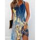 Women's Mini Dress Petite Dress Petite Dress T Shirt Dress Tee Dress Sundress Summer Dress Active Fashion Streetwear Outdoor Vacation Casual Regular Fit Ombre Floral Stripe Sleeveless