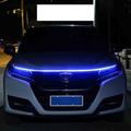 1pcs/set Car Hood Daytime Running Light Strip Waterproof Flexible LED Auto Decorative Atmosphere Lamp Ambient Backlight 12V Universal 12v