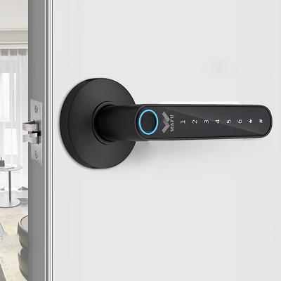 WAFU WF-016 Smart Biometric Fingerprint Door Lock Smart Bluetooth Password Handle Lock APP Unlock Keyless Entry USB Battery