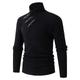 Men's Pullover Sweater Jumper Turtleneck Sweater Ribbed Knit Regular Knitted Plain Turtleneck Modern Contemporary Work Daily Wear Clothing Apparel Winter Black Light Grey S M L