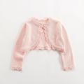 Kids Girls' Bolero Cardigans Jacket Long Sleeve Fruit Pink Wine Dusty Blue Cotton Children Tops Fall Winter Active Adorable School Regular Fit 2-12 Years