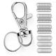 20 pcs Metal DIY Scheme Structure Split Keys Public Partitions Keychains 25mm Open Atlas Interface